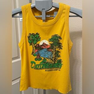DAYDREAMER designer SUMMER CAMP 23 Vintage Retro Tank Top TEE T SHIRT Womens S